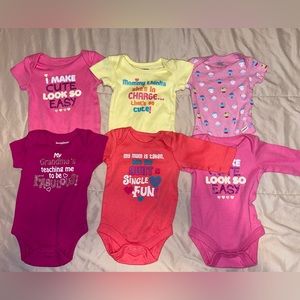 Newborn Onsies- Set of 6
